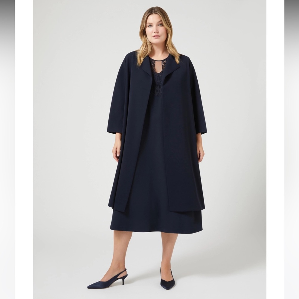 Marina Rinaldi Triacetate Cady Duster Coat